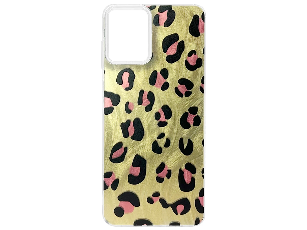 Накладка Paint Stroke Leopard Samsung A07 gold