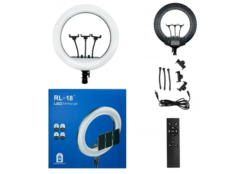 Led стійка 220V RGB RL-18 46см без штатива black