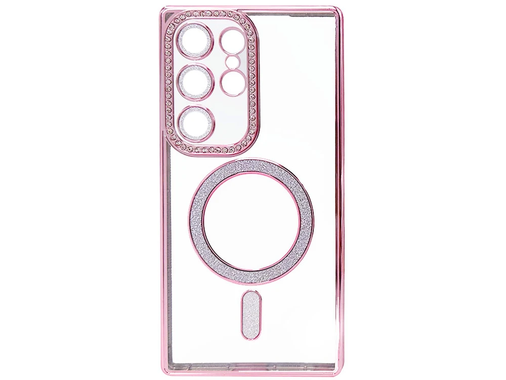 Силікон CD Camera Brilliant Magsafe Samsung S25 Ultra rose gold