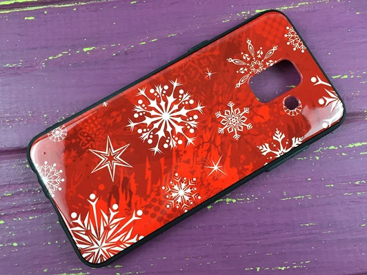 Накладка Samsung A6(18) Snowflake