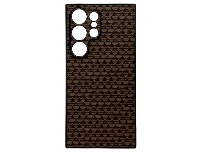 Накладка Elite Carbonique Samsung S24 Ultra brown/black