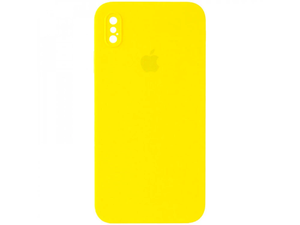 Case soft touch Square Camera iP X/Xs (32/37) limonade