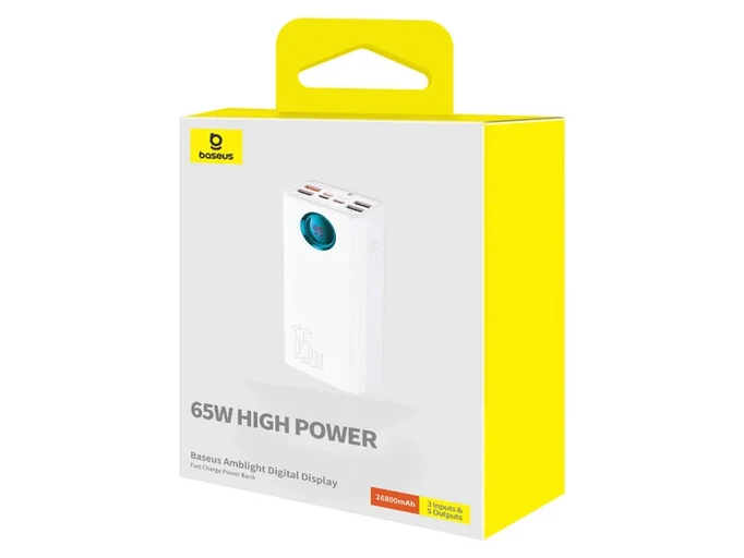 Power Bank Baseus Amblight Digital Display 26800mAh 65W white