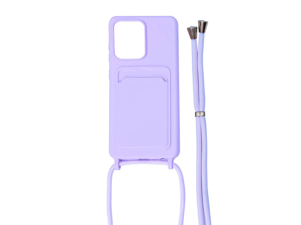 Кроссбоди ЧЕХОЛ Redmi 13C/Poco C65 светло-фиолетовый