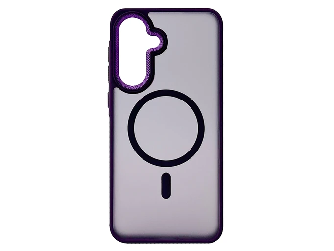 Shadow Matt Metal Buttons Corrugated MagSafe Samsung A56 dark purple