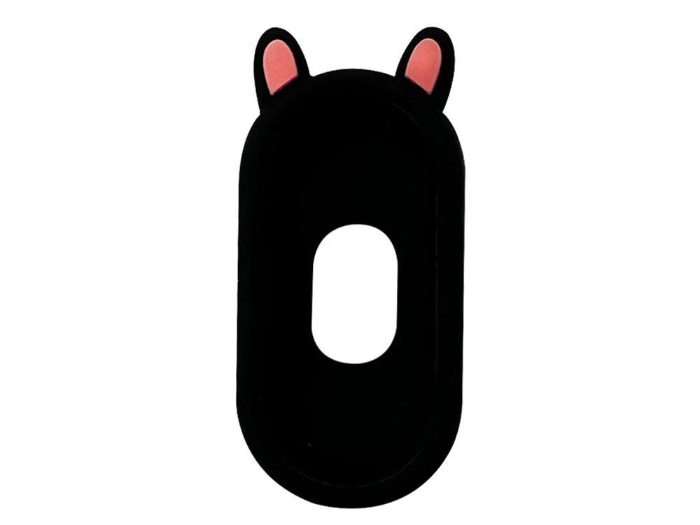 Силіконовий чохол Mi Band 8/9/10 cat black