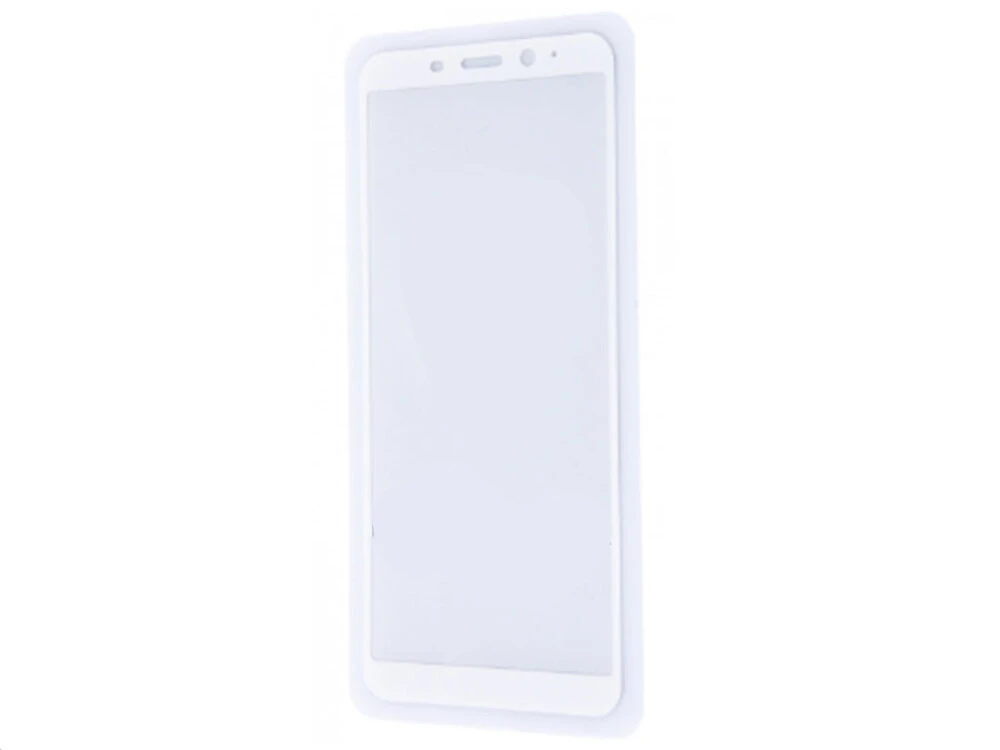 Стекло полн ТП Samsung A8 (18) white