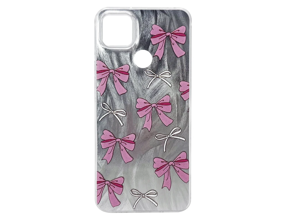 Накладка Paint Stroke Bows Redmi 9C/10A silver