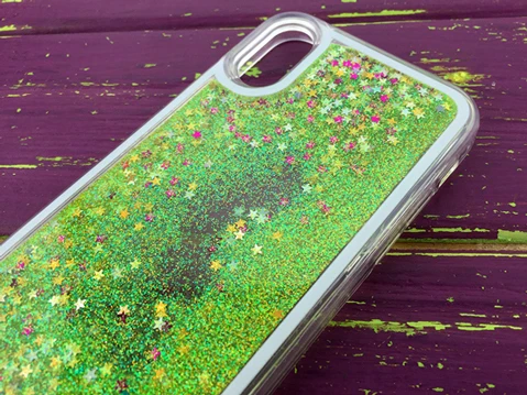 Акваріум блискітки iPhone X/Xs Green