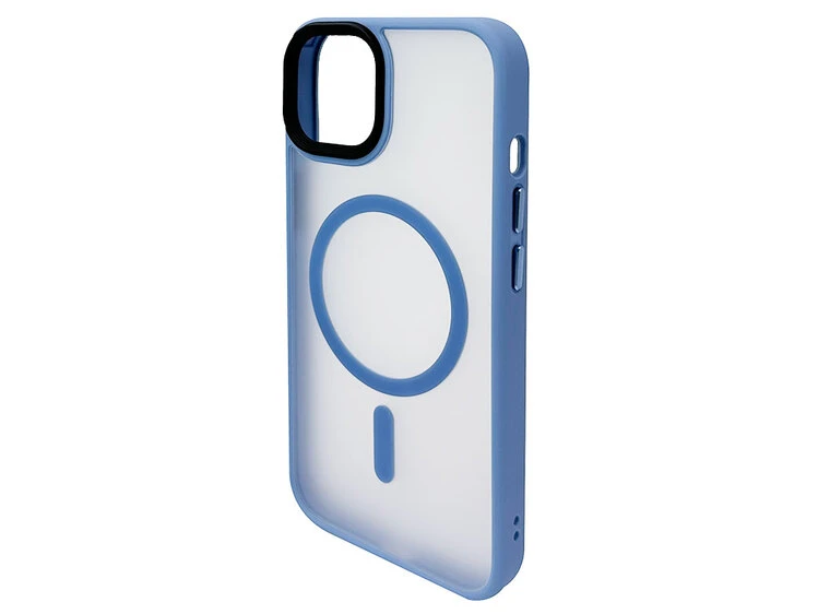 Shadow Matt Metal Buttons MagSafe iPhone 13/14 sea blue