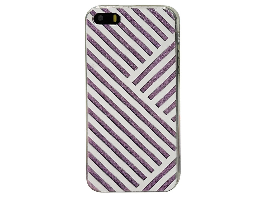 TPU+Plastik блестки iPhone 5 pink