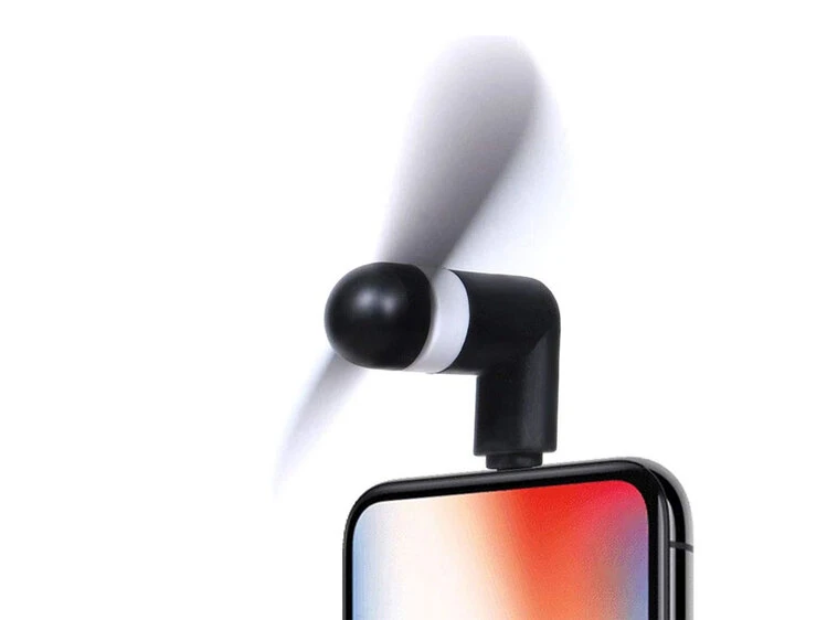 Портативний вентилятор Mobile Lightning black