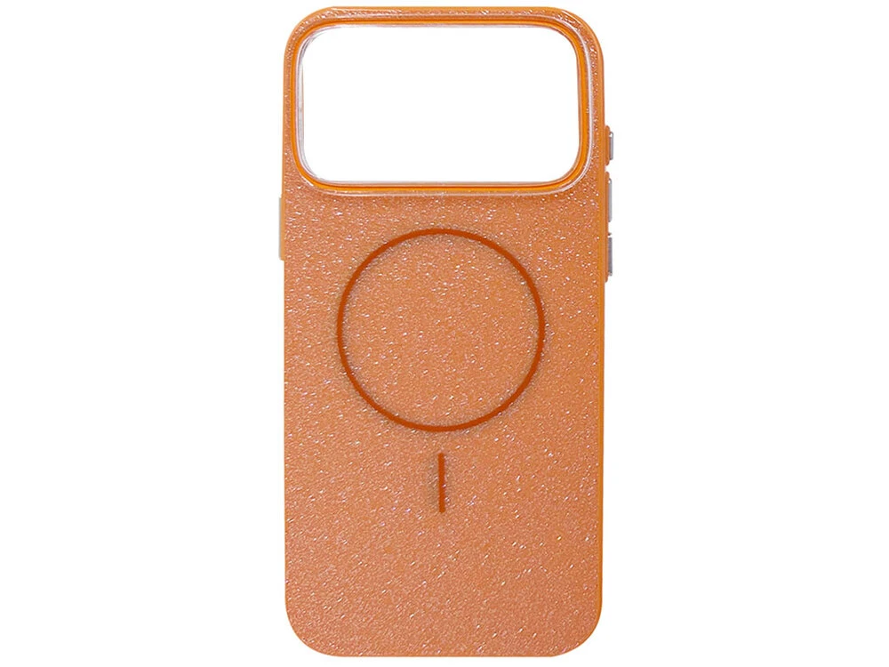 Накладка Color Glitter Magnetic iPhone 17 Pro Max orange