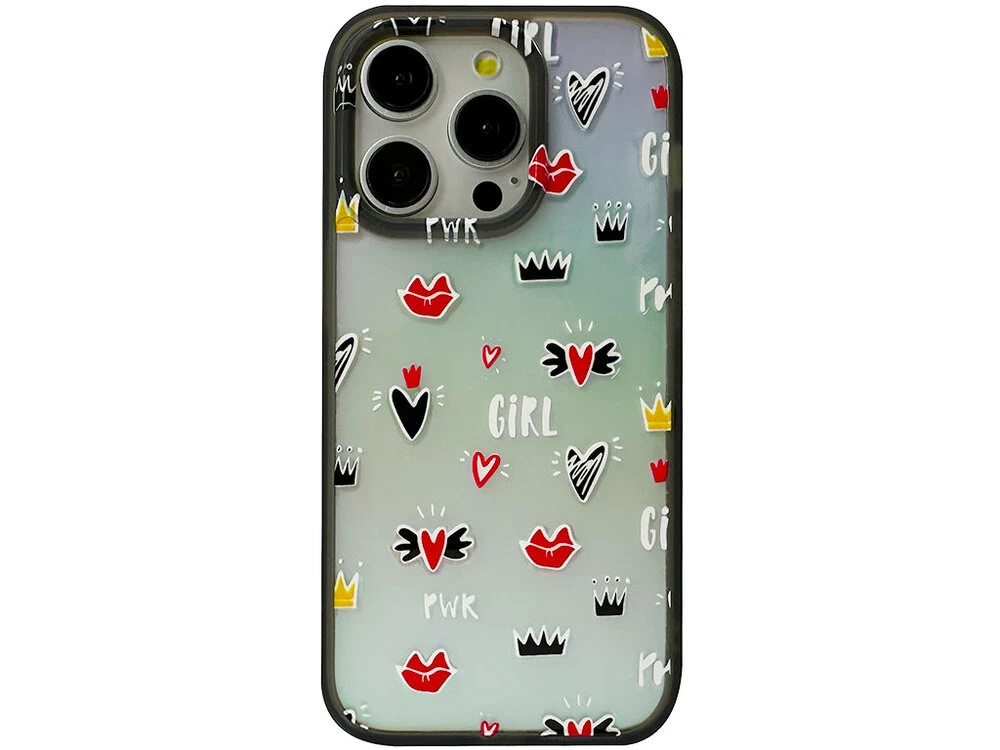 Накладка Nprint Holographic iPhone 14 Pro girls