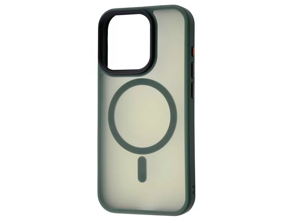 Shadow Matt Metal Buttons MagSafe iPhone 15+ green