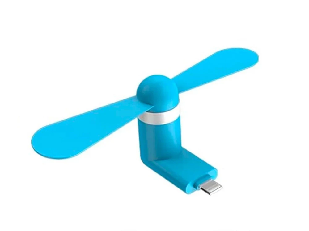 Портативний вентилятор Mobile Lightning blue