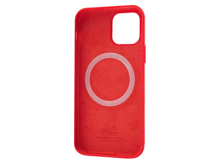 Case soft touch MagSafe низ iPhone 12 mini (14) red