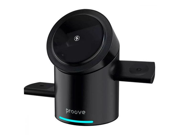 Wireless Charger Proove Optimus 3in1 15W black