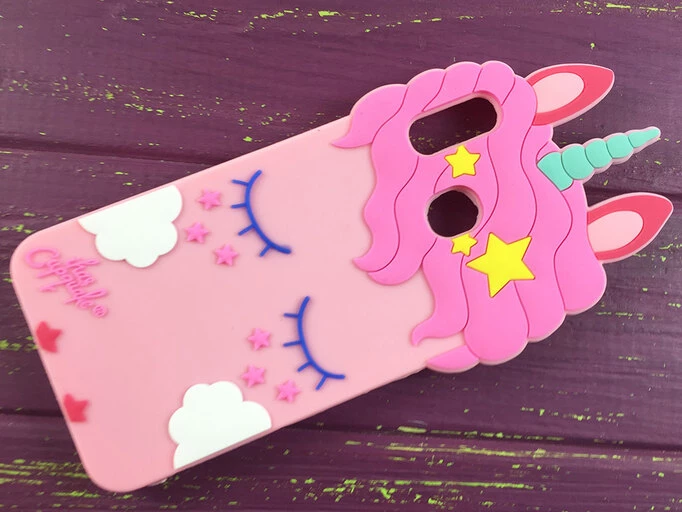 3D Slim Unicorn Sleep Samsung A20/A30/M10s Pink