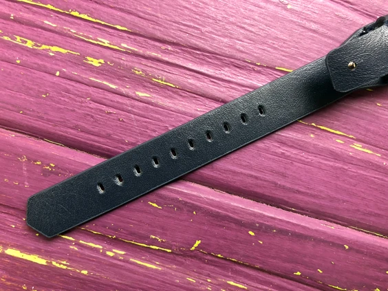 Ремінець шкіра Xiaomi Mi Band 2/3 dark blue