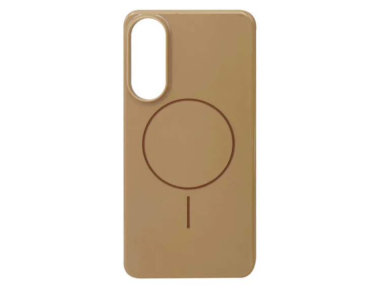 Silicon Glamour Case with MagSafe Samsung S25 Edge cappuccino