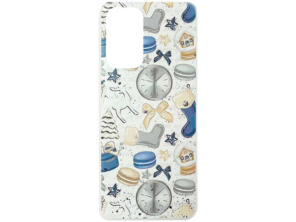 Силиконовый чехол Print Redmi Note 11/11s Holiday mood blue