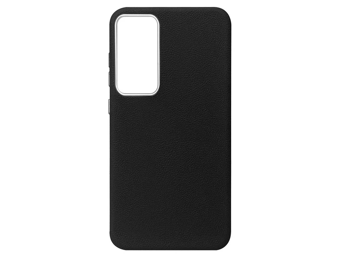 Leather Case Metal Buttons Samsung S23 FE black