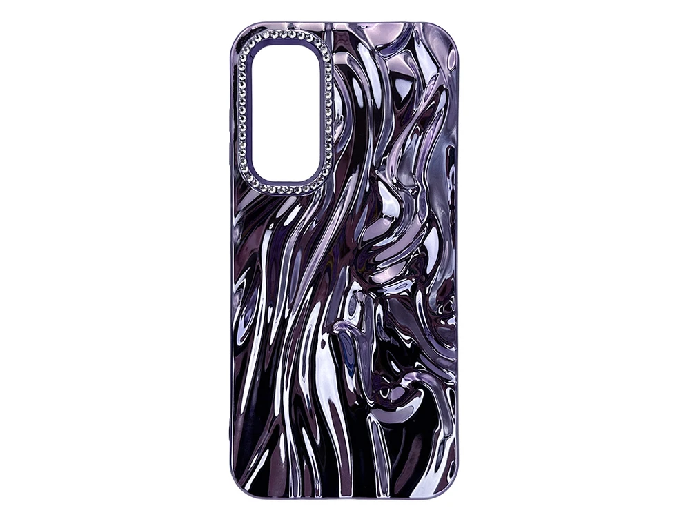 Накладка Crystal Wave Diamond Camera Samsung S25 purple