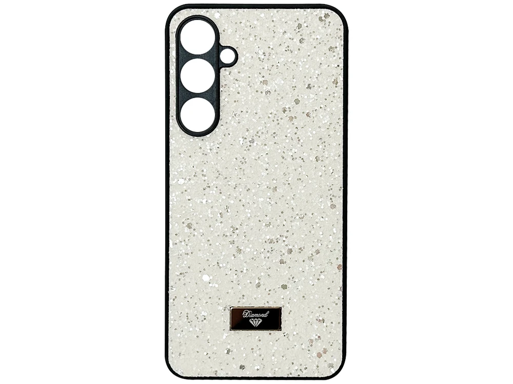 Накладка Level Shining Diamond Samsung A55 white