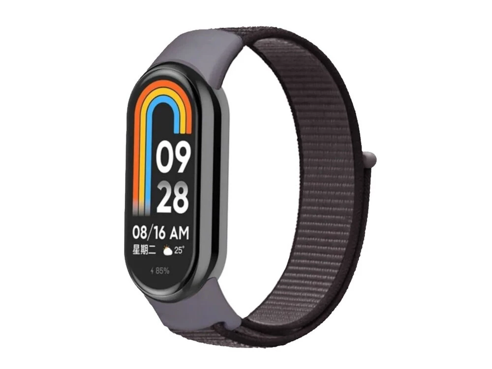 Ремінець Nylon Mi Band 8/9 gray/black
