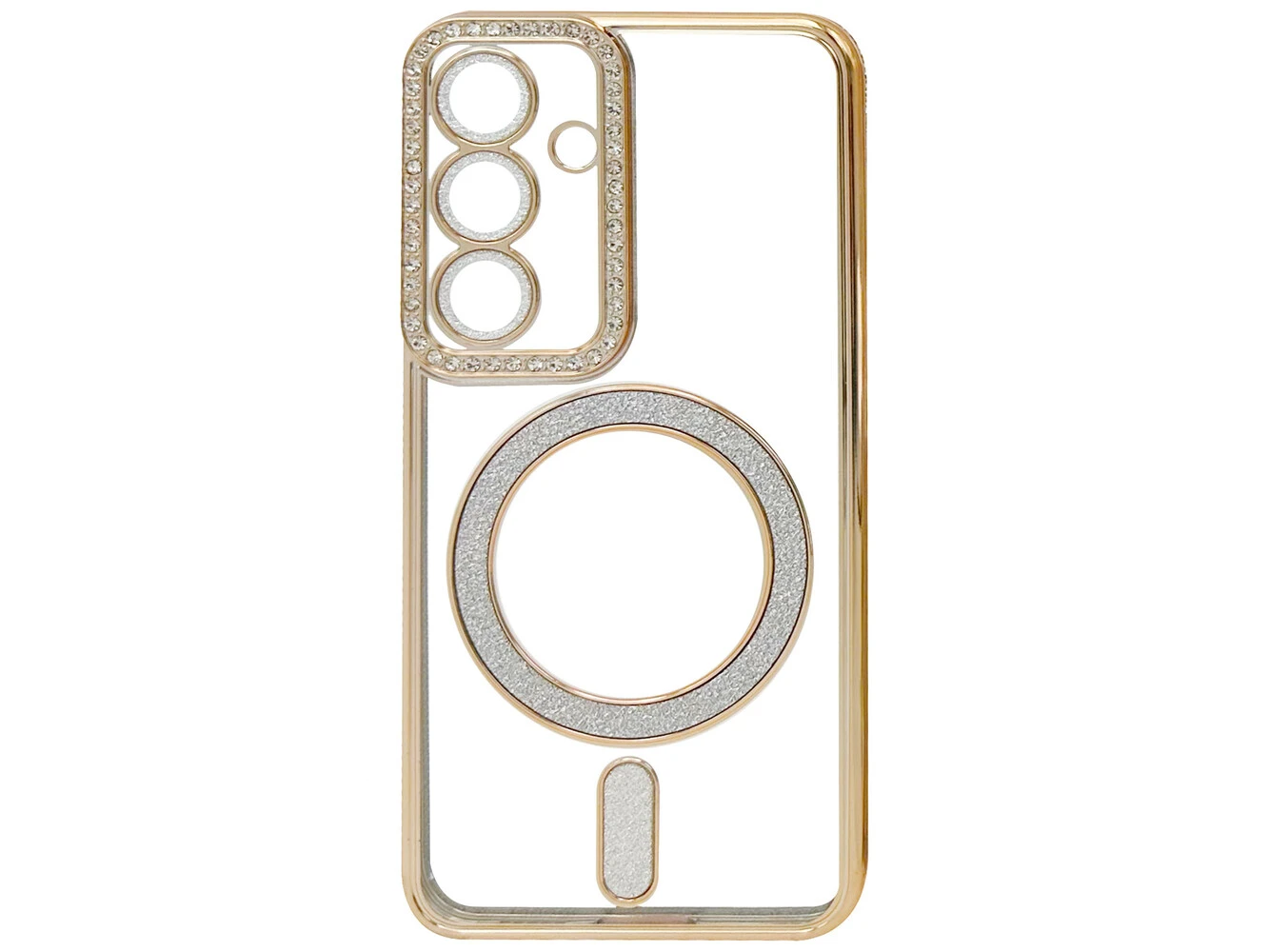 Силікон CD Camera Brilliant Magsafe Samsung S24 gold