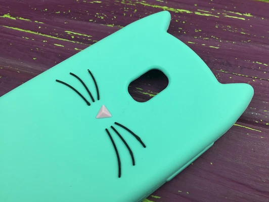 3D КОТ Samsung J330 Мятный