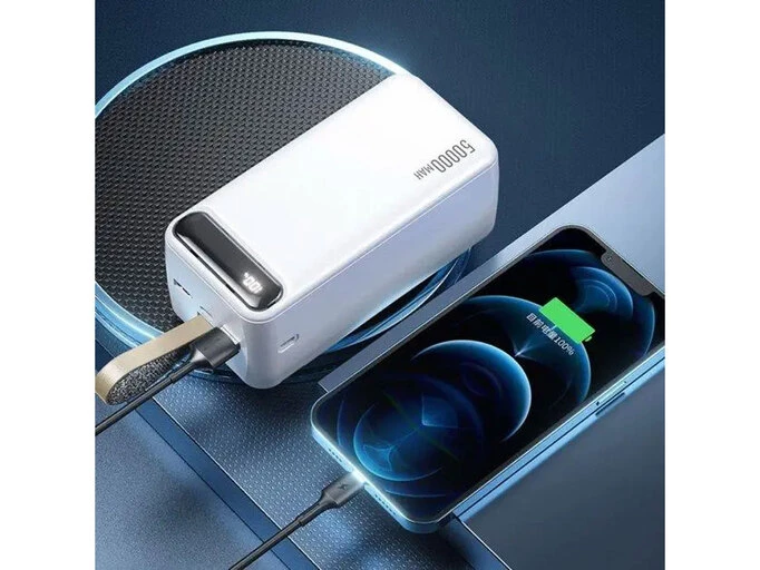 Повербанк Minre WP-283 LED 50000mAh белый
