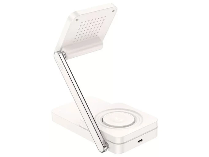 Wireless Charger Hoco CQ10 3in1 15W Type-C white