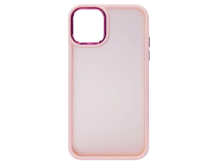 Shadow Matt Metal Buttons iPhone 11 pink