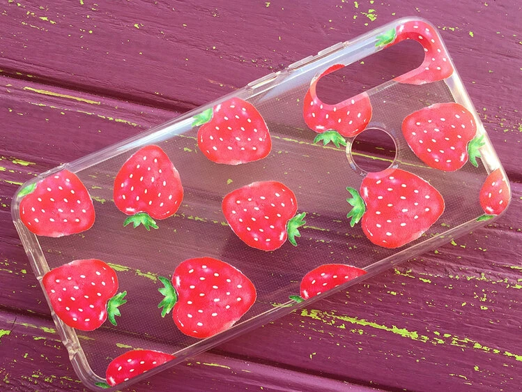 Силікон P Smart +(19)/ Honor 10i/20i strawberries