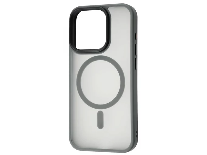 Shadow Matt Metal Buttons MagSafe iPhone 15 Pro gray