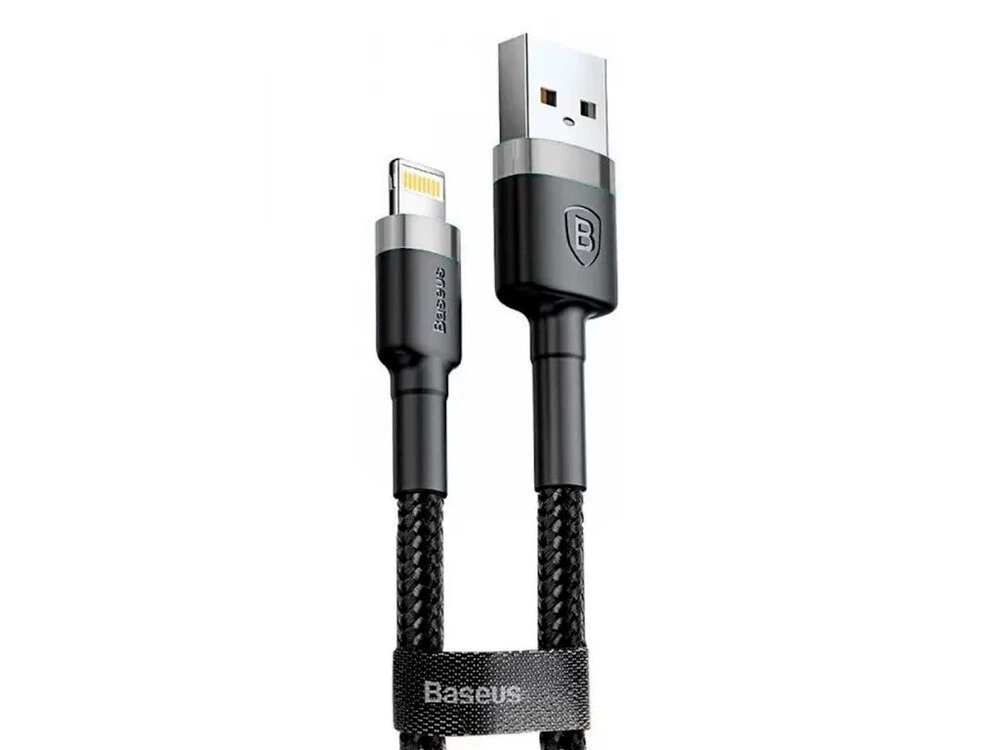 Кабель Baseus Cafule Lightning 2.0A (3m) gray/black