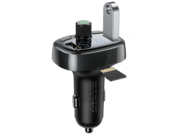 АЗП Baseus Bluetooth FM Launcher 2.4A/2USB black