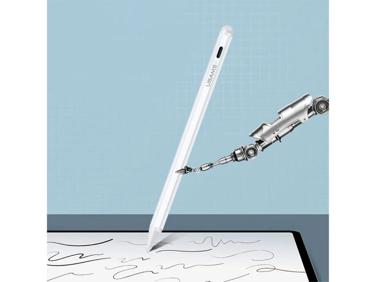 Стилус Usams US-ZB135 Active Touch iPad white