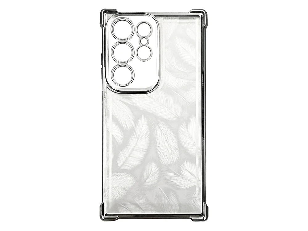 Ультрабронь Feathers Camera Samsung S24 Ultra silver