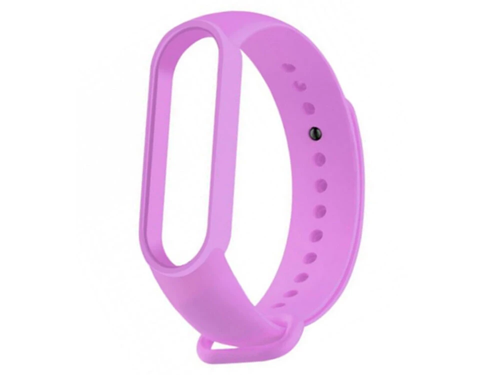 Ремінець силікон Mi Band 5/6 light purple