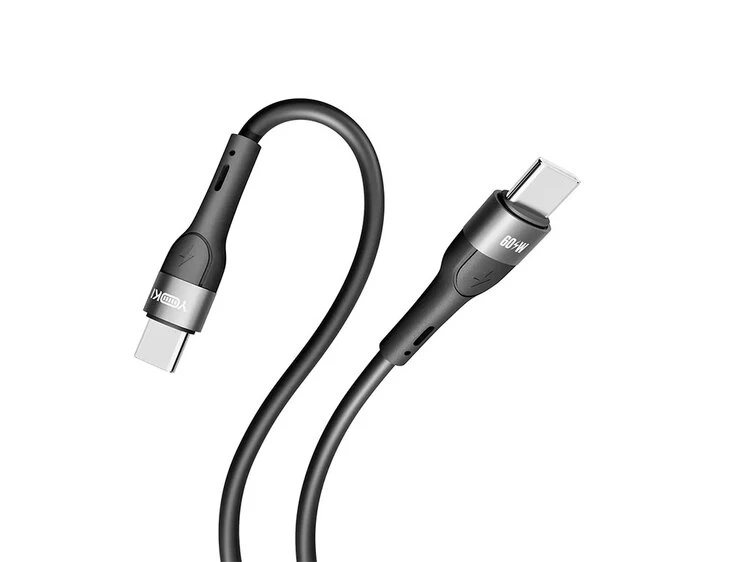 Кабель YOKI Extra EX11 Type-C to Type-C 60W (1.2m) black
