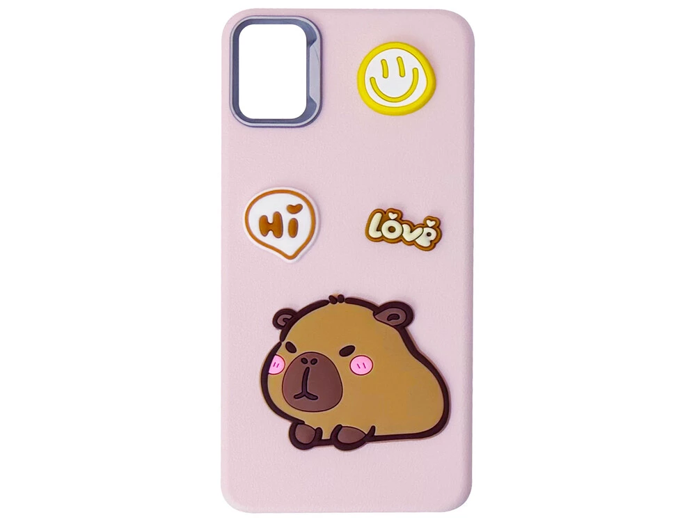 Чохол TPU Toys Capybara Samsung A05 pink