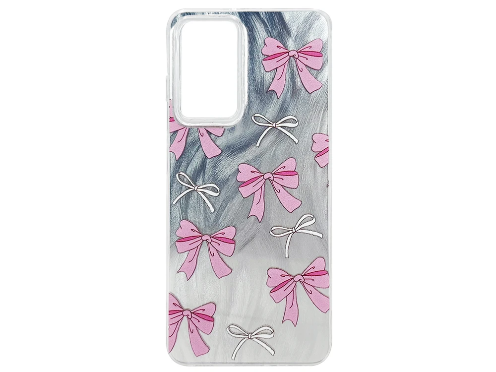 Накладка Paint Stroke Bows Redmi Note 10/10s/Poco M5s silver