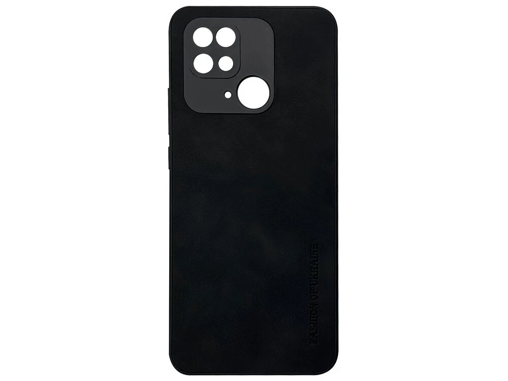 Накладка Nubuck Fashion of Ukraine Redmi 10C/Poco C40 black