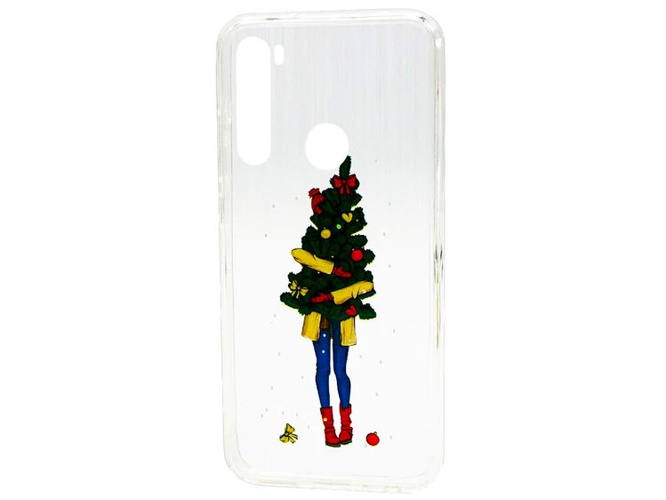 Накладка Hologram Redmi Note 8 Christmas tree