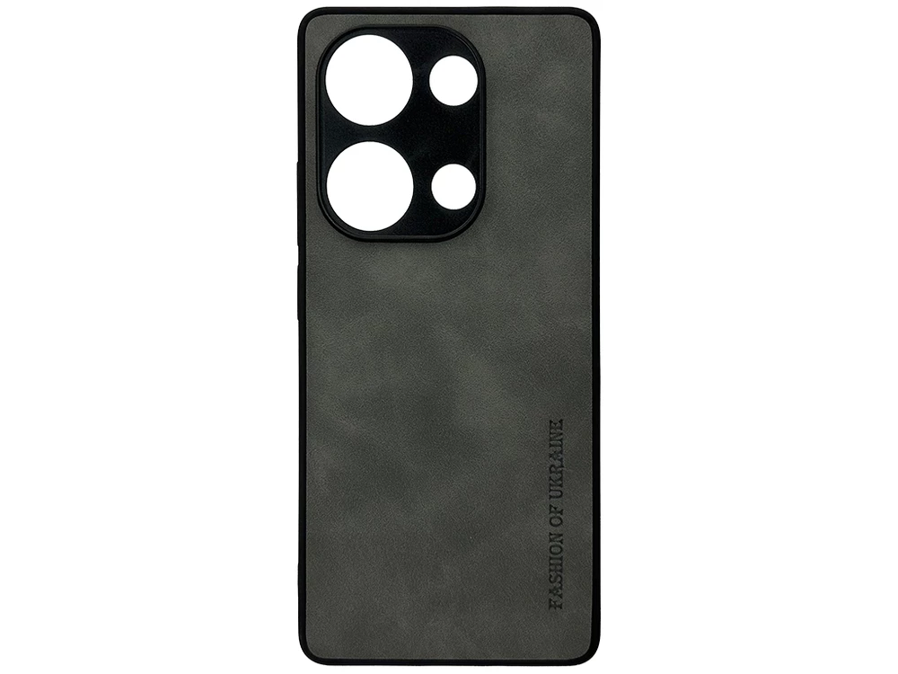 Накладка Nubuck Fashion of Ukraine Redmi Note 13 Pro 4G/Poco M6 Pro 4G/Redmi Note 14S gray