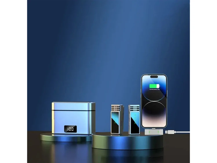 Петличний мікрофон Wireles Jmary MW-15 Lightning gray