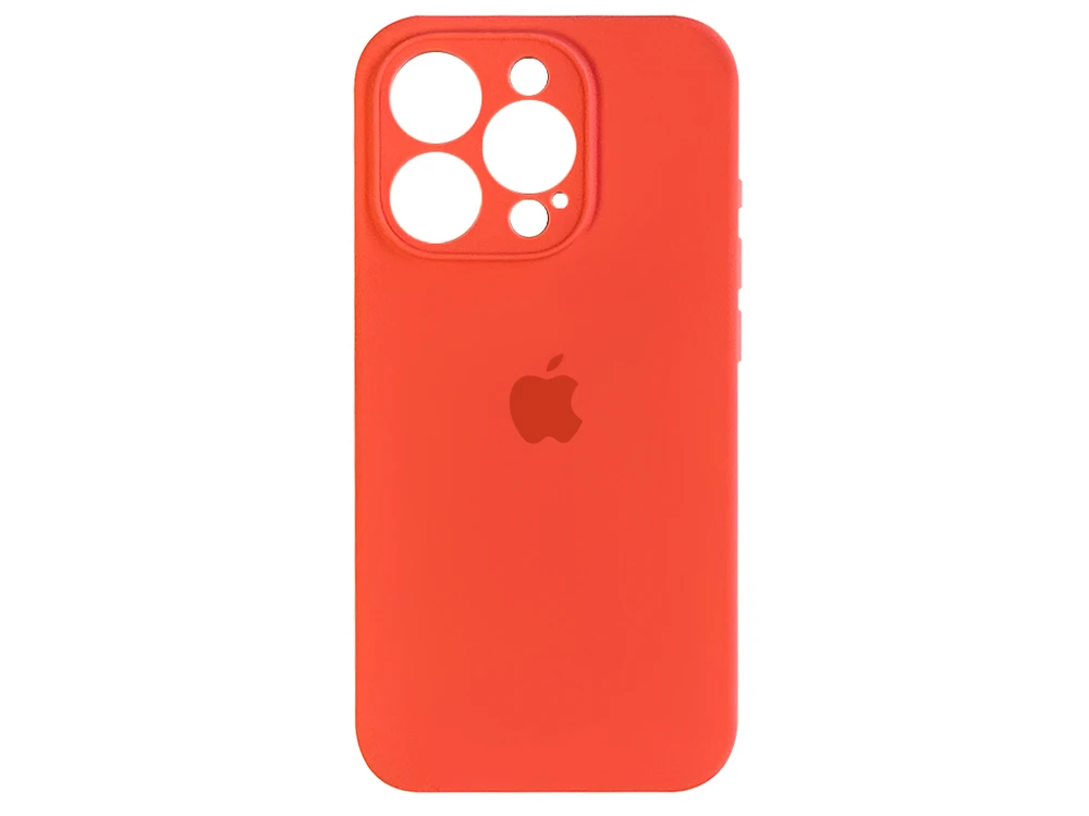 Case soft touch Camera iP 15 Pro (02) orange